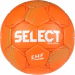 Oficjalna piłka Select Solera EHF v24 z logo EHF, zaprojektowana do profesjonalnej gry w piłkę ręczną.