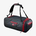 Torba Wilson Duffle Bag z szerokim paskiem na ramię i zamkami w kontrastowym kolorze