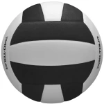 Widok z góry na piłkę do siatkówki Wilson PRO Tour, czarno-białe panele, precyzyjna konstrukcja.