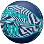 Wilson NBA DRV Plus Dazzle Camo - akcenty turkusowe i wzór geometryczny w stylu outdoor.