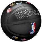 Haftowane logotypy drużyn NBA na piłce Wilson NBA All Team Premiere