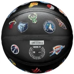 Stylowa piłka koszykarska Wilson NBA All Team Premiere z widocznymi detalami NBA