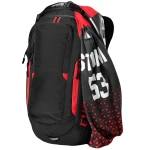 Plecak Wilson Evolution Gearpack Scarlet z zewnętrznym mocowaniem odzieży
