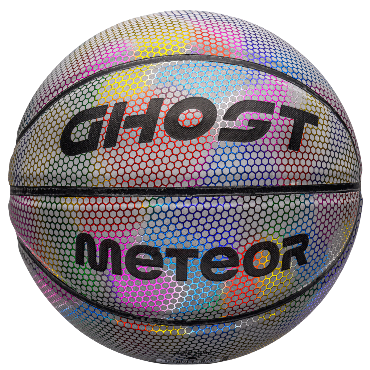 Piłka do kosza świecąca Meteor Ghost Holo 7 – efektowny design i unikalna powierzchnia