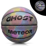Piłka do koszykówki Meteor Ghost Holo 7 – wszechstronna, holograficzna i świecąca