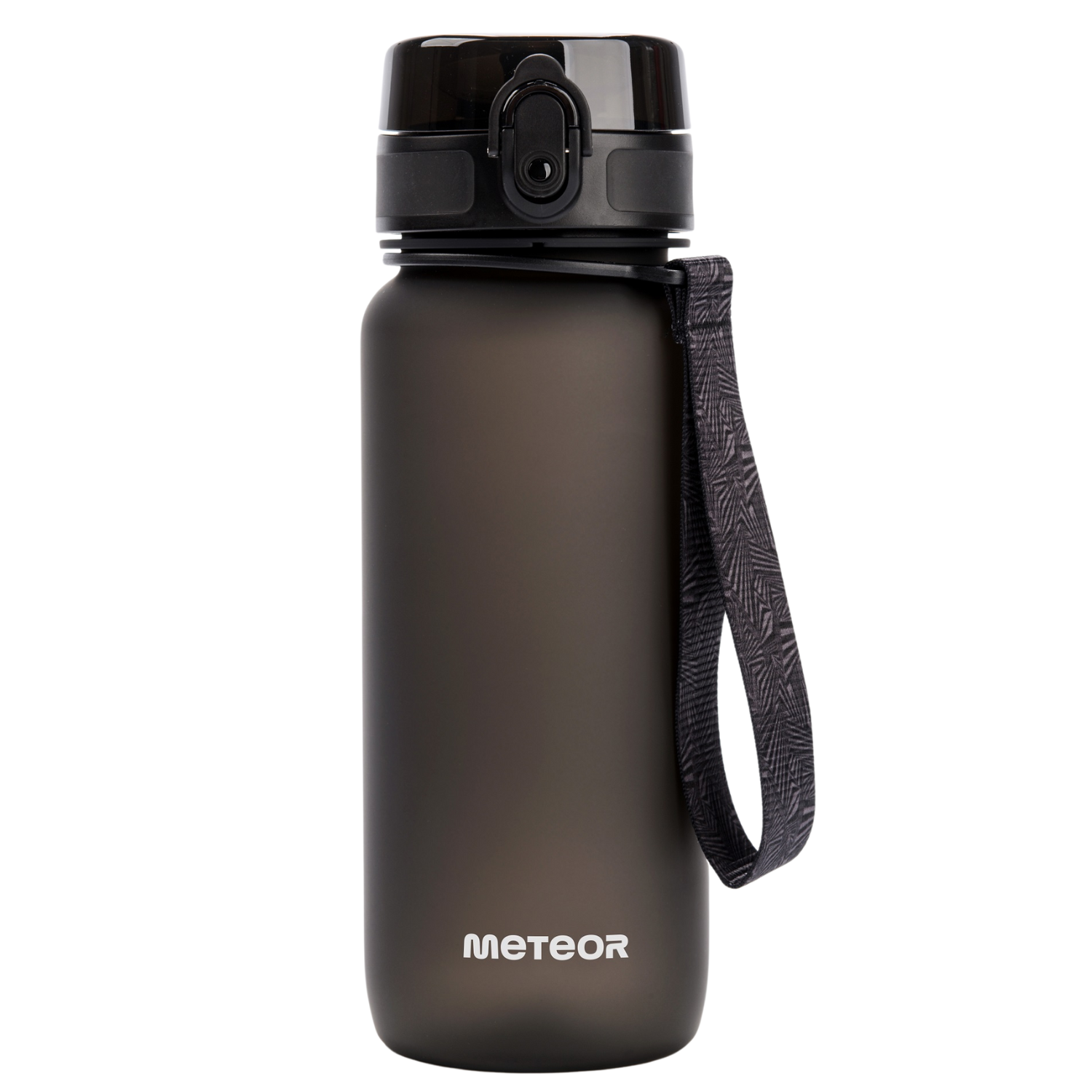 Bidon Meteor 650 ml czarny – stylowy i funkcjonalny bidon sportowy z miarką