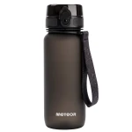 Bidon Meteor 650 ml czarny – stylowy i funkcjonalny bidon sportowy z miarką