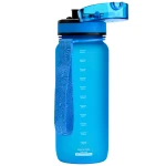 Bidon Meteor 650 ml niebieski – ergonomiczna butelka sportowa z łatwym otwieraniem