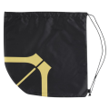 Czarny worek na piłkę do koszykówki Molten z złotym wzorem – idealny do przenoszenia piłki