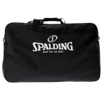 Czarna torba na piłki Spalding Essential – sportowy design i logo Spalding