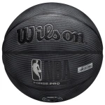 Czarna Wilson piłka do koszykówki NBA Forge Pro do gry outdoor i indoor