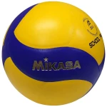 Piłka do siatkówki Mikasa V333W – żółto-niebieski design z widocznym modelem