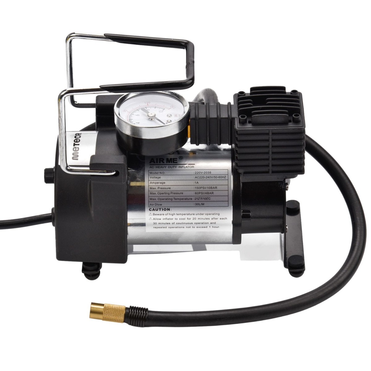 Kompresor Meteor z elastycznym wężem do piłek