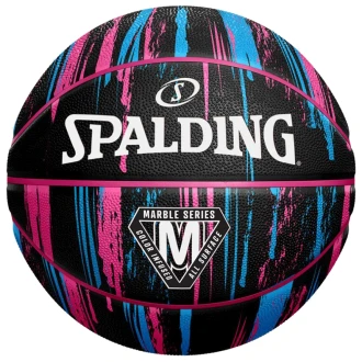 Piłka do koszykówki Spalding Marble (Black / Pink)